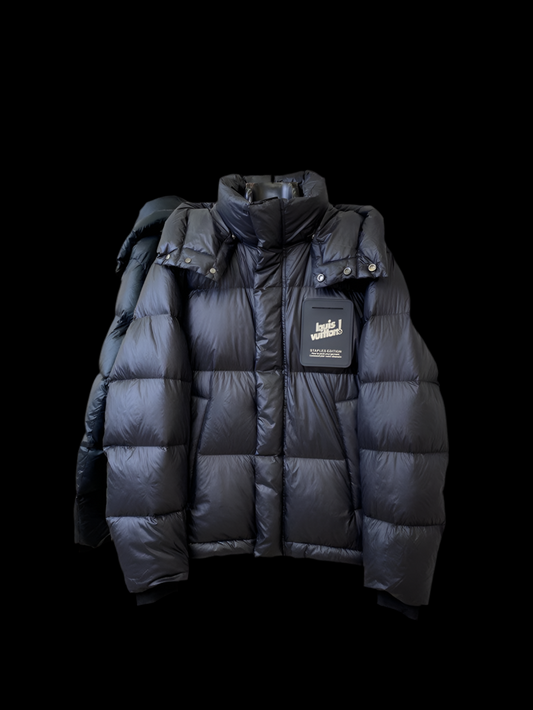 LV nylon waterproof zip down jacket