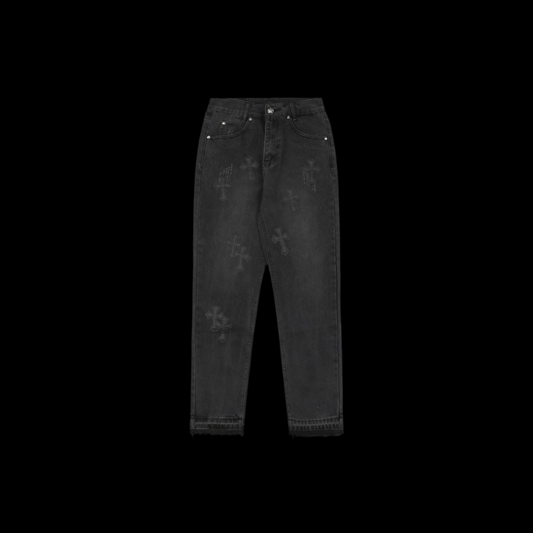 Chrome Hearts Cross Patch Denim
