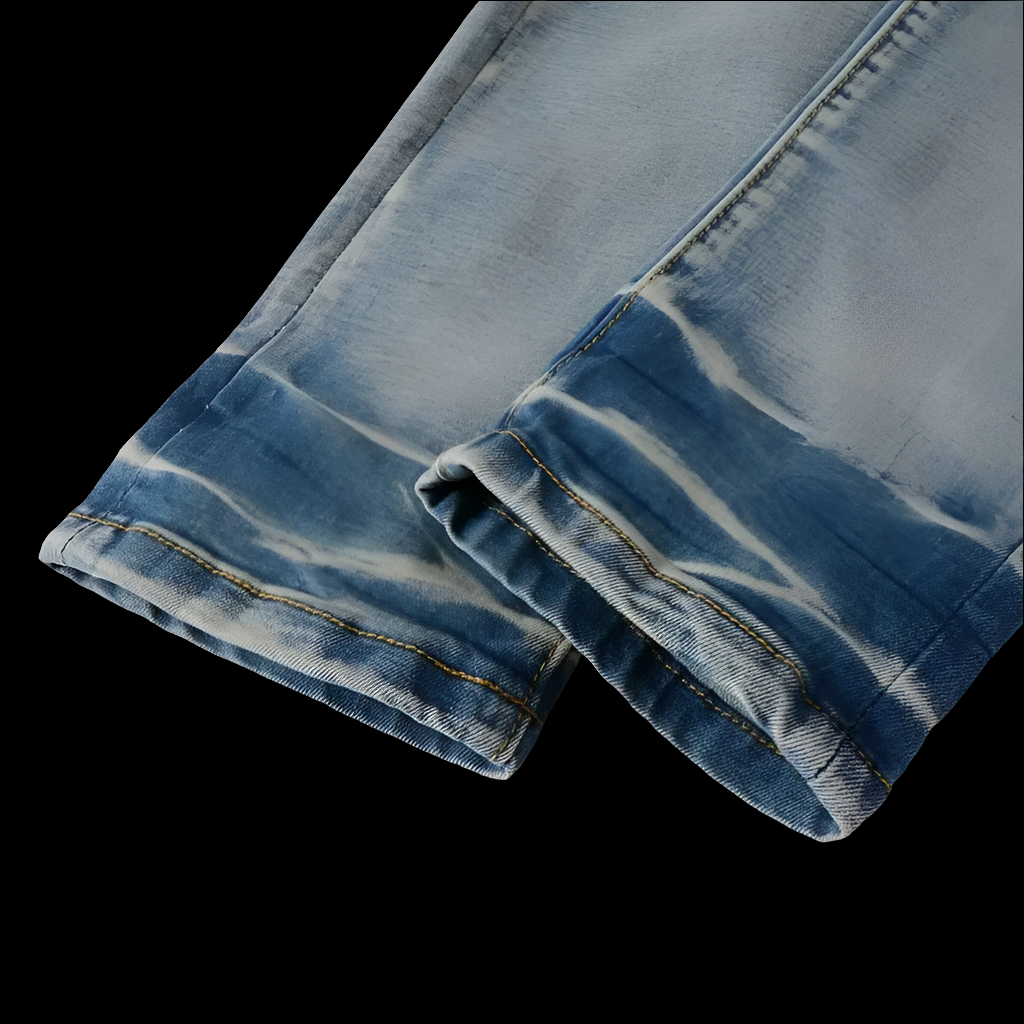 Ripped Patch Jeans