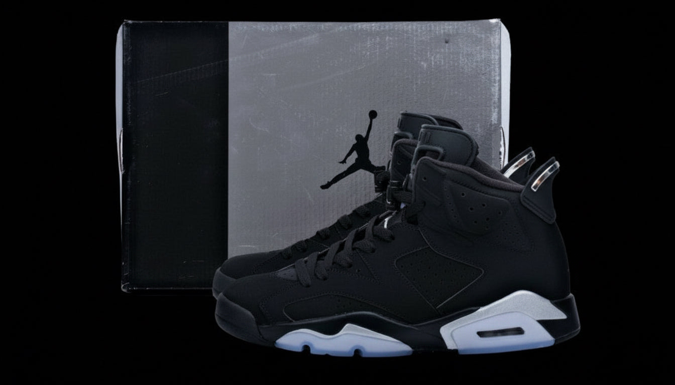 Air Jordan 6 Retro Chrome Black Silver