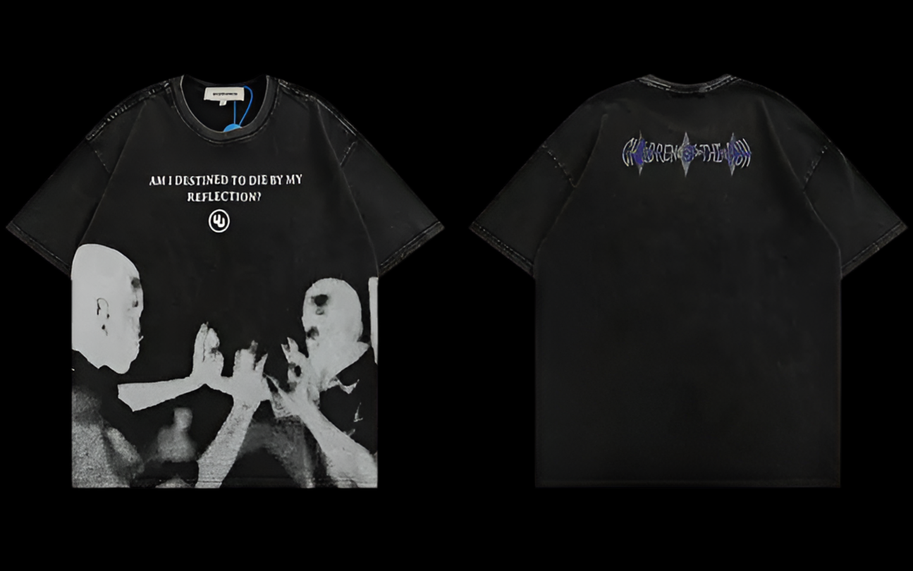 Punk Graphic Print Retro T-shirt