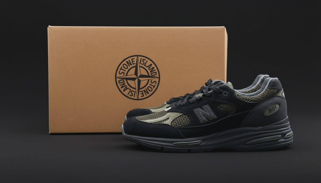 New Balance
991v2 "Stone Island - Black Olive"